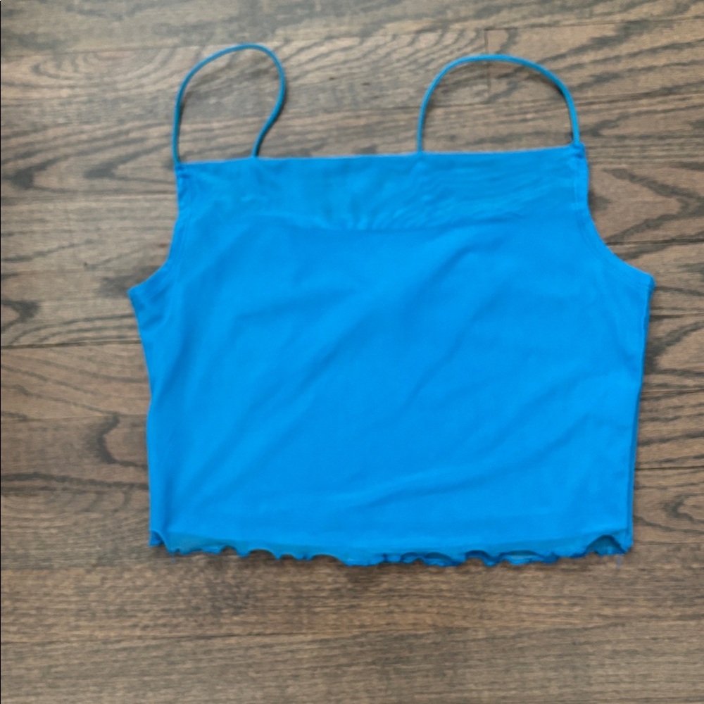 Blue Women's Crop Top - Picture 8 of 10